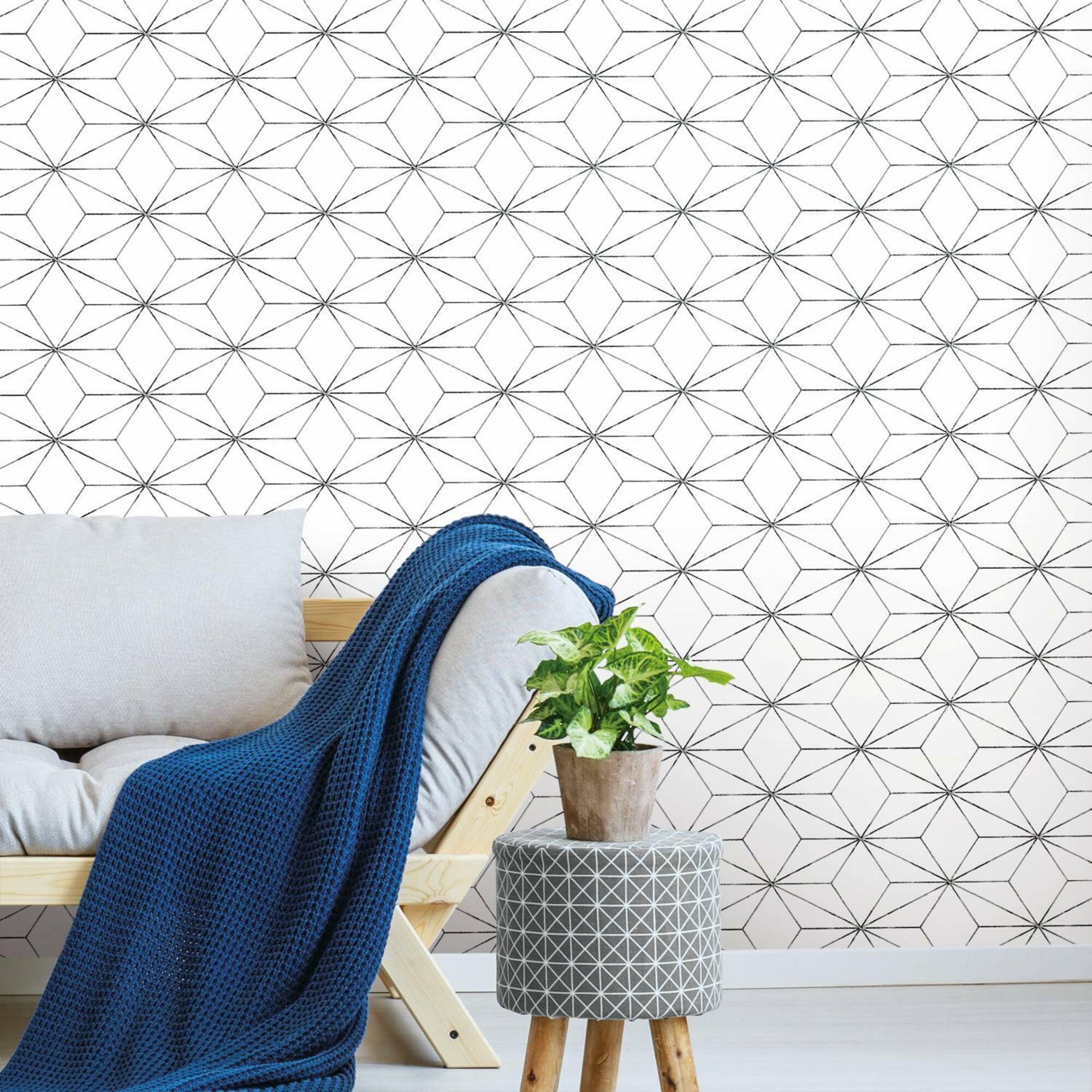 RoomMates Geo Blockstar Peel & Stick Wallpaper